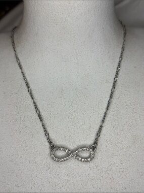 Lia Sophia infinity symbol silver chain dainty necklace